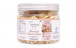 Tassyam Blanched Almond Slices   Jar  200 grams